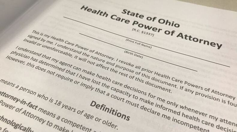 It is important to not just fill out advance care directives like name a health care power of attorney, but to also have a conversation with loved ones about your wishes. KAITLIN SCHROEDER