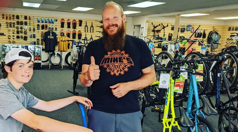 Mike Bisig is the owner of Mike’s Cycle and Skate in Huber Heights. CONTRIBUTED