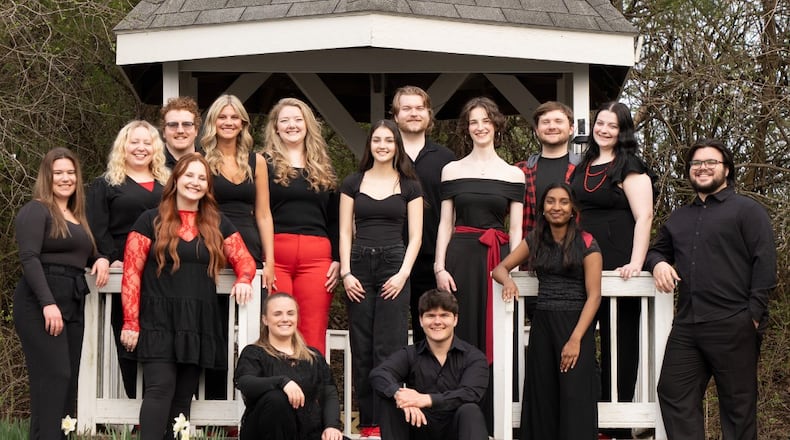 Prime A Cappella, a group of 15 singers with age ranges from high school to recent college graduates, will sing the national anthem at Day Air Ballpark on Opening Night, April 8, 2025. CONTRIBUTED