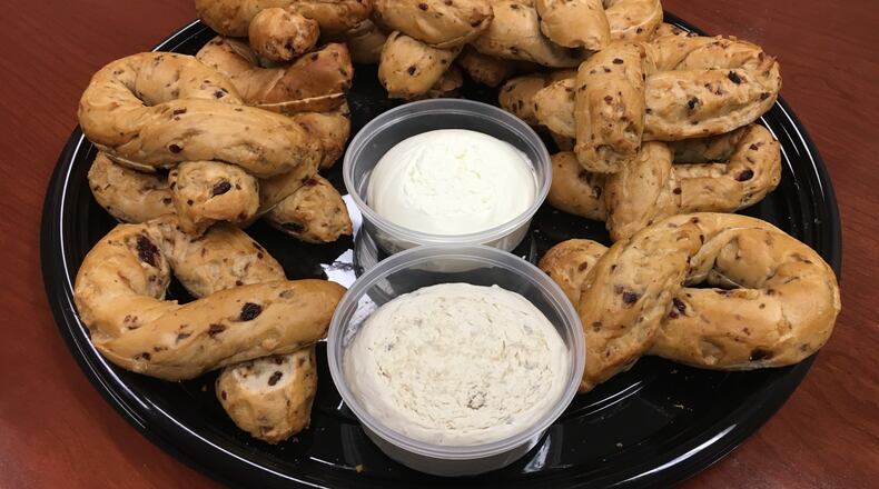 Panera Pink-Ribbon bagels. TABATHA WHARTON/STAFF