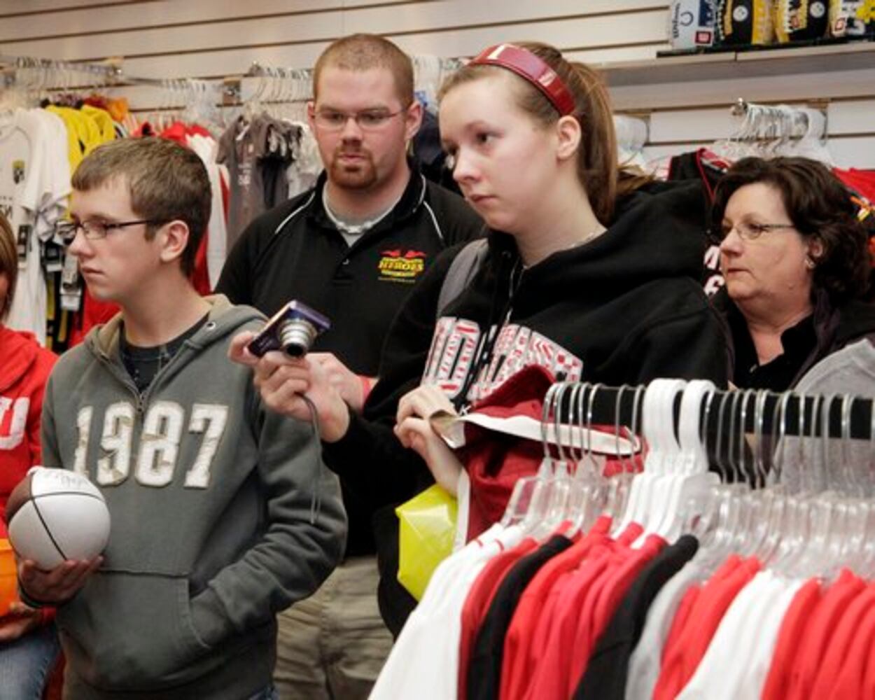OSU's Dane Sanzenbacher signs autographs