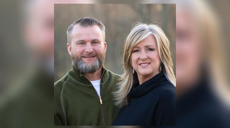 Pastor Scott Fussnecker (Left) with his wife Jennifer Fussnecker taken earlier this year. The couple purchased and renovated the former Trenton Skateway, opening it as Foundation Community Church in 2021. CONTRIBUTED