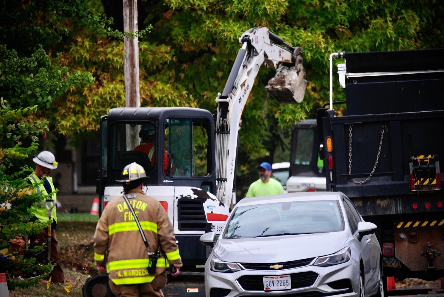 Construction crew hits gas line in Dayton