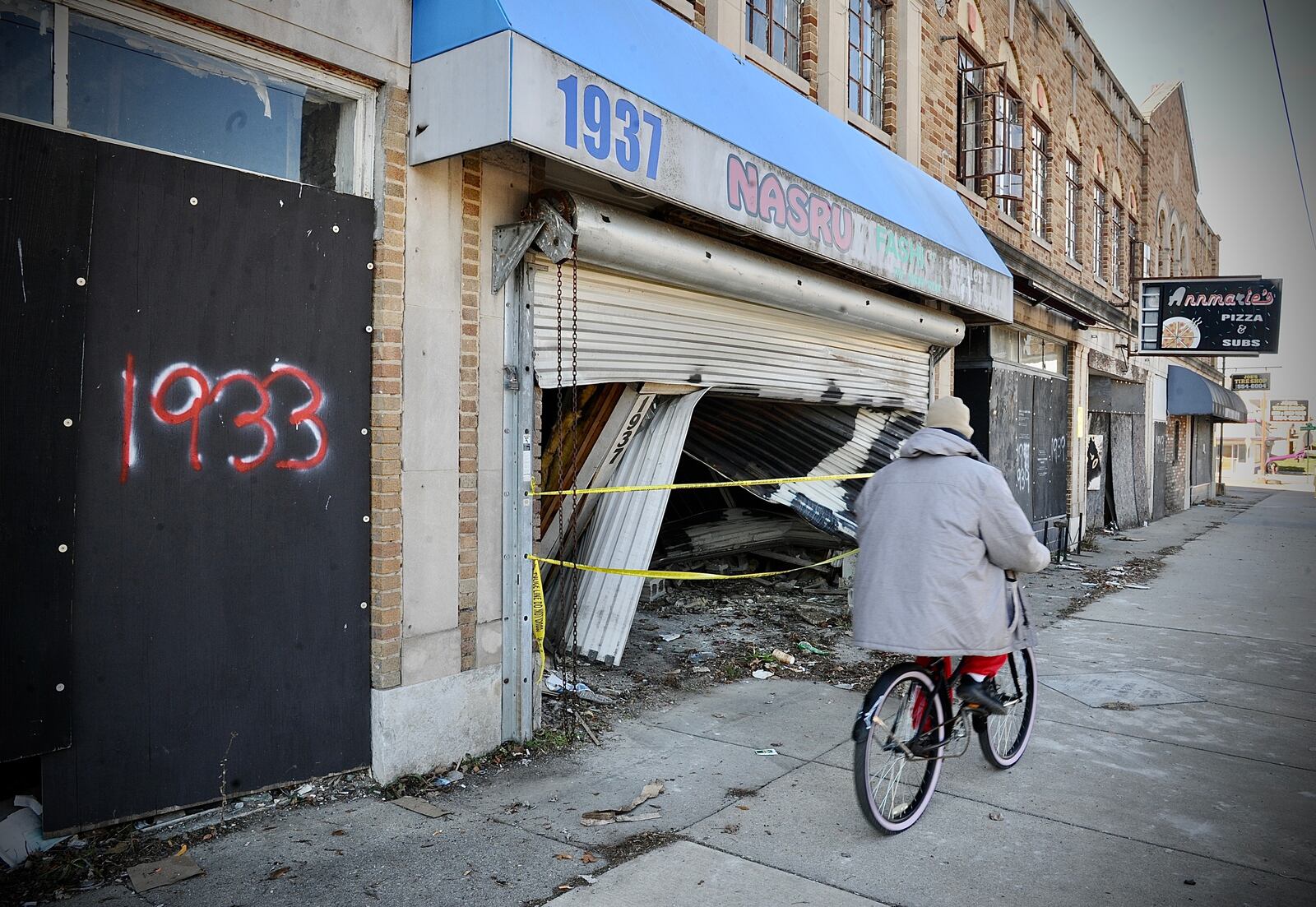 There are dangerous, blighted buildings along N. Main Street in Dayton. MARSHALL GORBY\STAFF