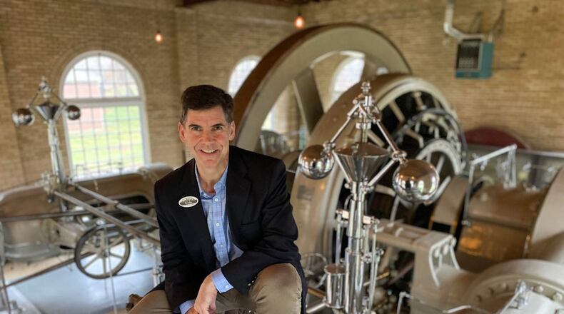 Brady Kress, president and CEO of Dayton History, loves the Corliss Engine Building at Carillon Park. CONTRIBUTED