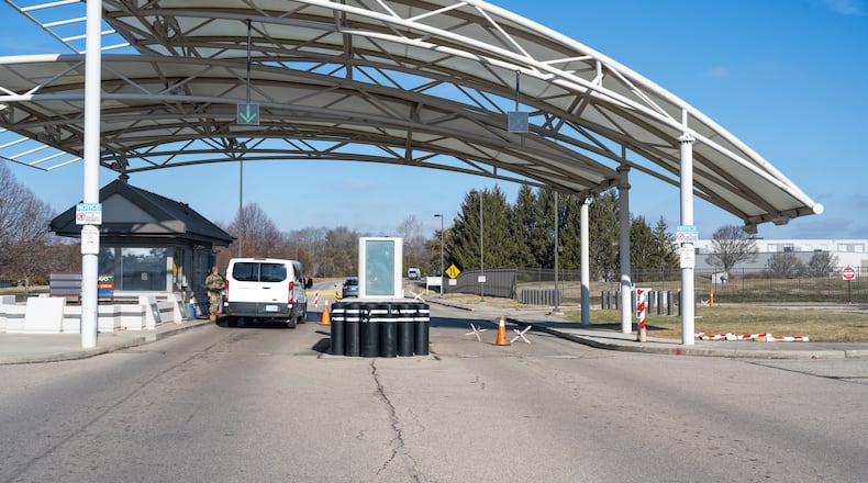 Gate 12A at Wright-Patterson Air Force Base. U.S. Air Force photo by Jack Gardner