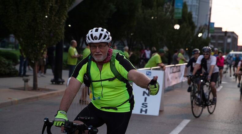 Thumbs up from Pete Willis, one of the more than 200 riders who supported a local organization in the last in-person event in 2019. CONTRIBUTED