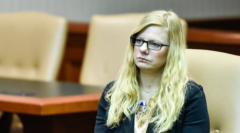 Lindsay Partin appeared in front of Judge Greg Stephens in Butler County Common Pleas Court for a continuance hearing Wednesday, Nov. 28. Partin, a babysitter charged with the death of a toddler in her care, is scheduled to go to trial in December.