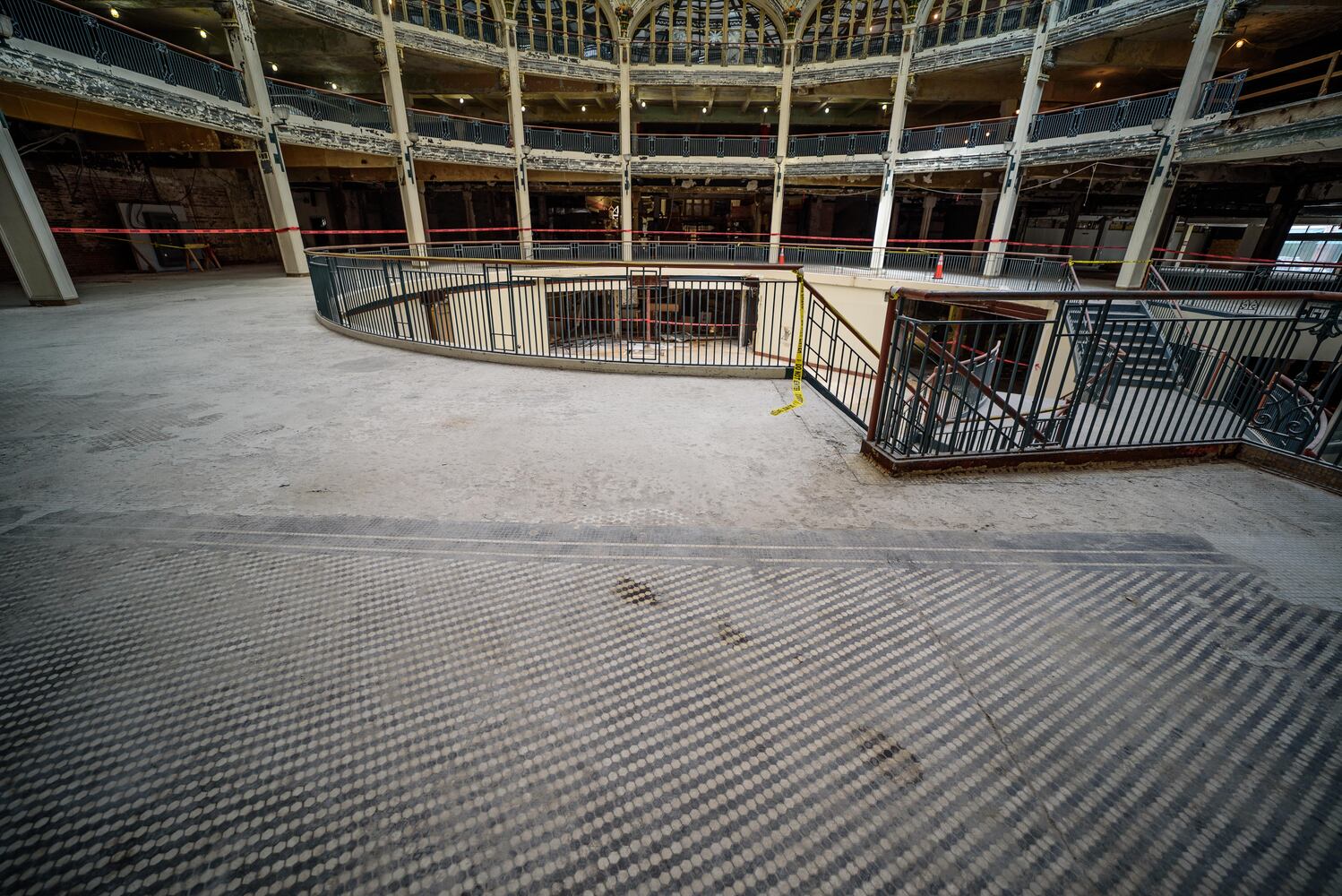 PHOTOS: Behind the scenes on the first day of construction at The Dayton Arcade