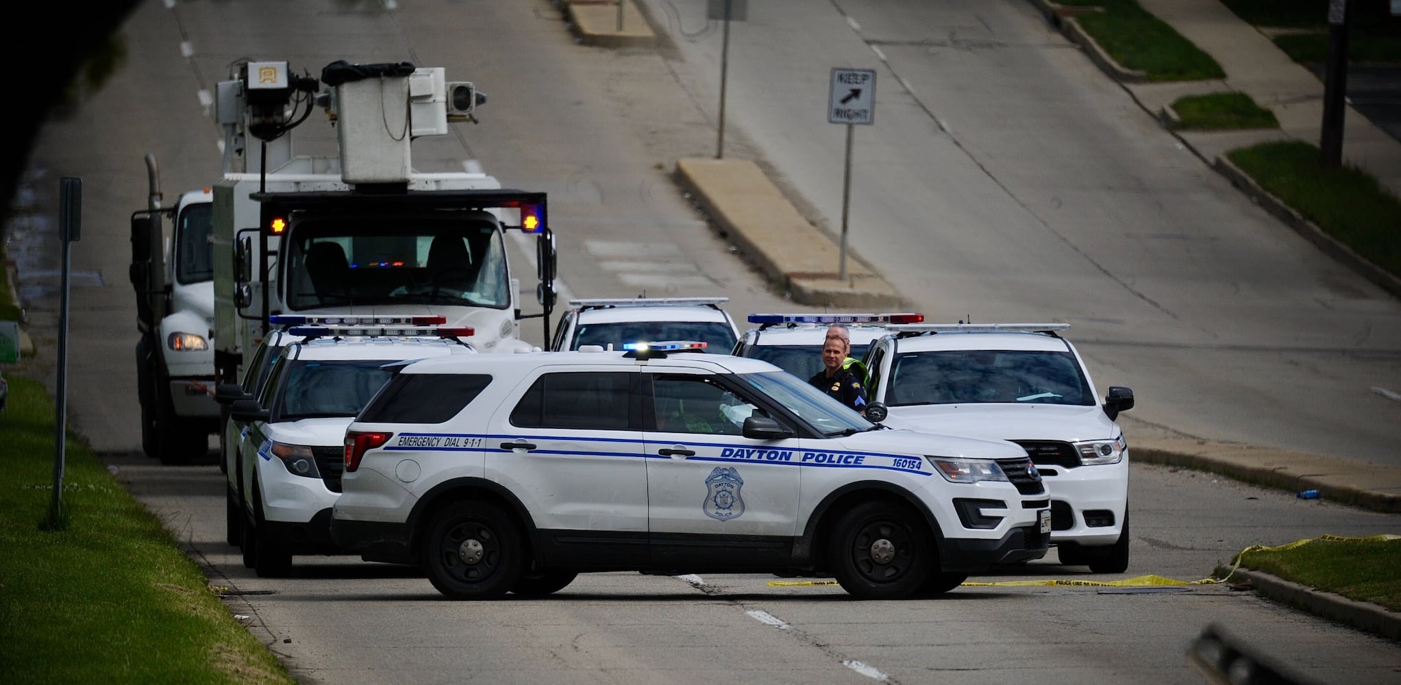 Vehicle splits in two during Dayton crash