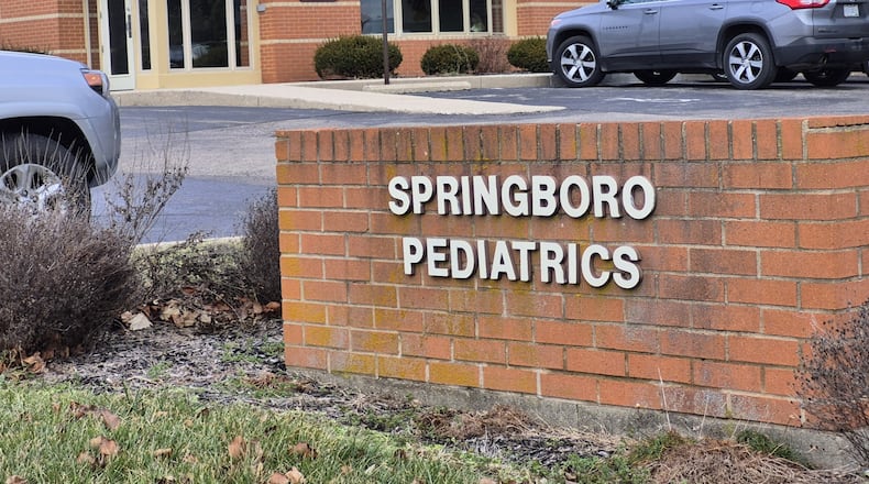 Springboro Pediatrics will become Cincinnati Children's Springboro Primary Care in April. MICHAEL KURTZ/ STAFF