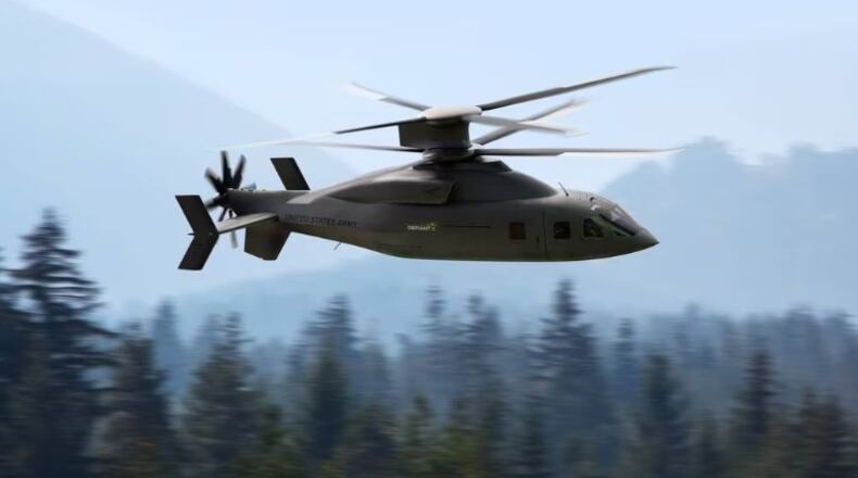 Lockheed Martin and Boeing unveiled its offering to the U.S. Army's Future Long-Range Assault Aircraft competition Jan. 25, 2021, calling it Defiant X. (Artistic rendering courtesy of Lockheed Martin and Boeing)
