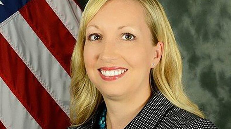 Dr. Jennifer Fielding, section chief of Composite Performance and Applications at the Air Force Research Laboratory, received special recognition from the Society of Manufacturing Engineers. (U.S. Air Force photo)