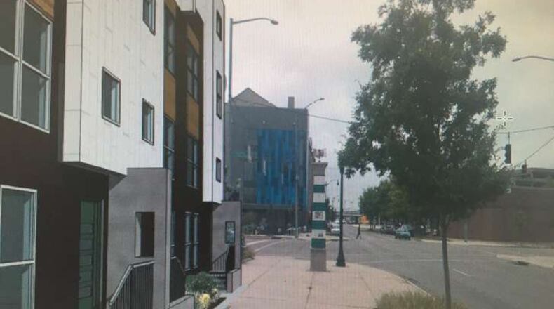 Charlie Simms has started work on new condos near the downtown library and the Oregon Historic District. This is a rendering of the new product from his company. CONTRIBUTED.