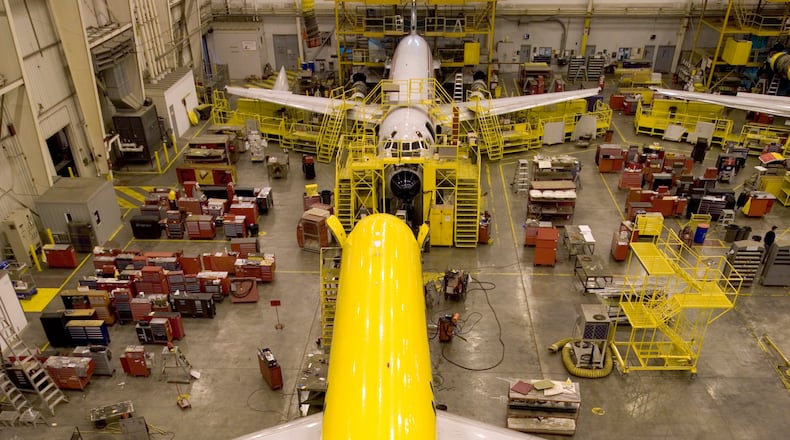 Air Transport Services Group, or ATSG, provides aircraft leasing and air cargo transportation out of the Wilmington Airpark. Staff Photo by Ty Greenlees