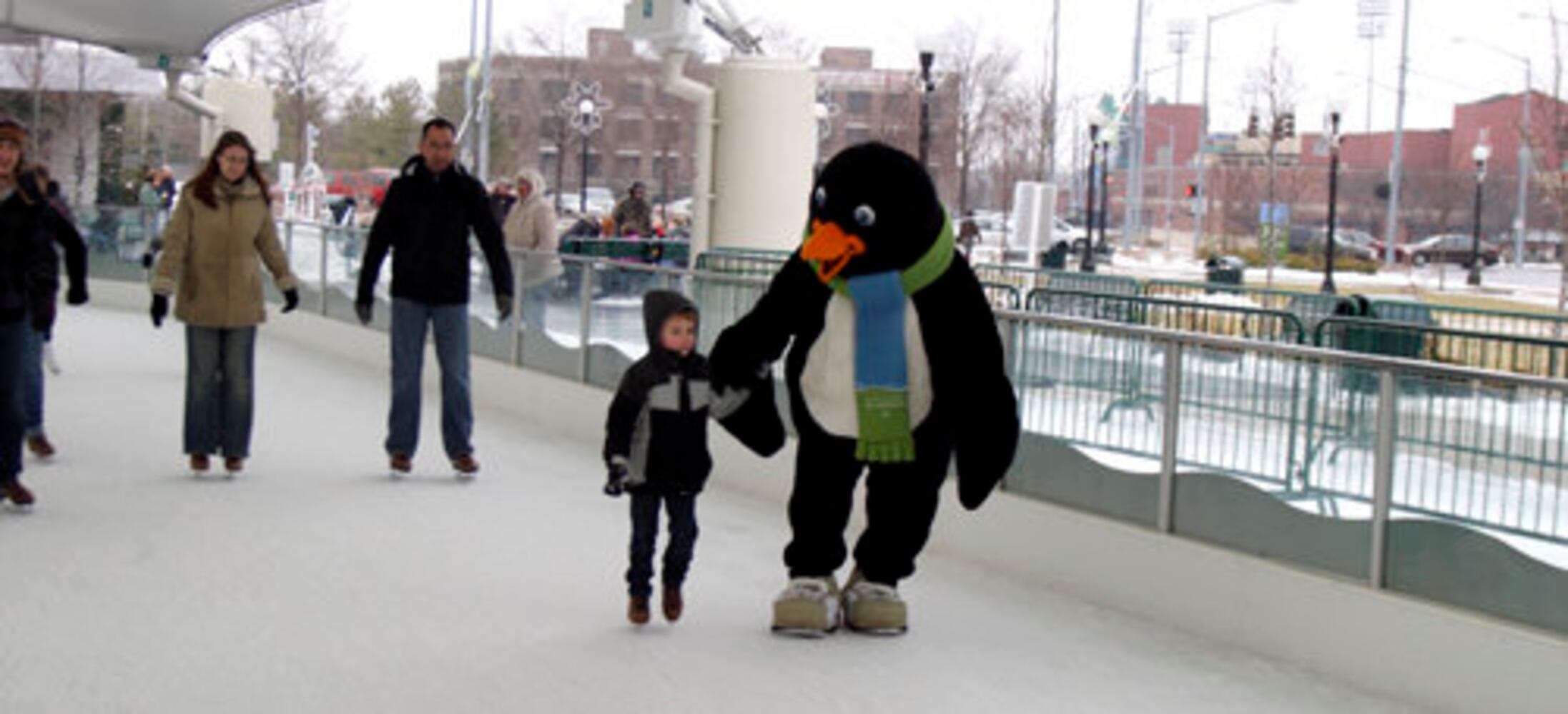 Parker the Penguin at RiverScape