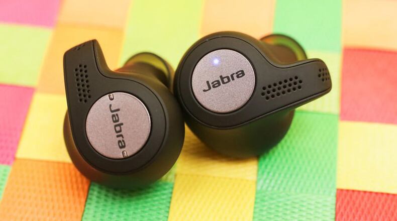 The Jabra Active Elite 65t truly wireless earphones are the best alternative to Apple’s AirPods, but the stepdown non-Elite model will save you a bit of cash. (Sarah Tew/CNET/TNS)