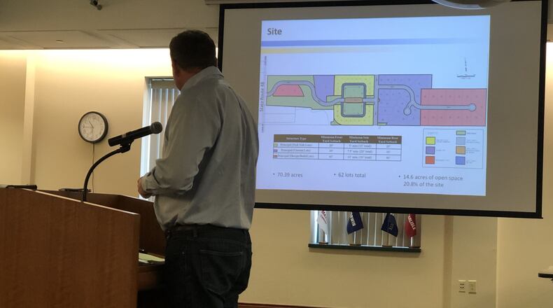 Developer Mike Williams’ plan for a 60-home subdivision on 70 acres just north of Lebanon was appproved Tuesday by the Warren County commissioners. STAFF/LAWRENCE BUDD