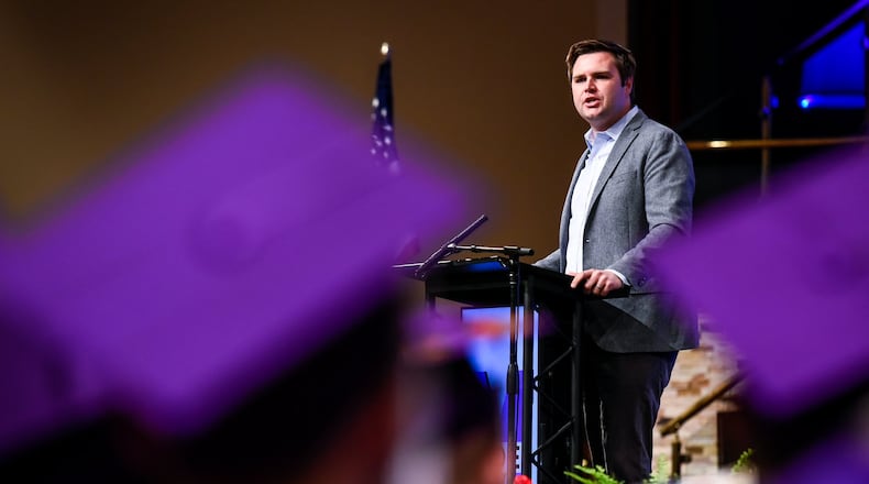 Middletown native and “Hillbilly Elegy” author J.D. Vance is being courted by Senate Majority Leader Mitch McConnell, R-Kentucky, to run for U.S. Senate after Ohio Treasurer Josh Mandel dropped out of the race last week. NICK GRAHAM/FILE