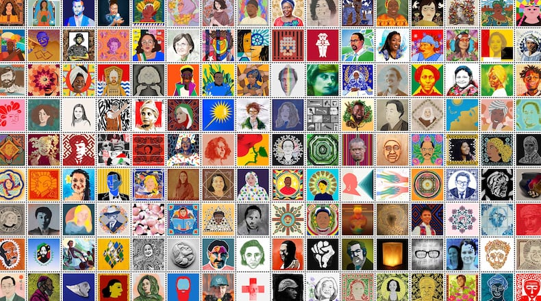 The Project Peace Post exhibit at the International Peace Museum. CONTRIBUTED