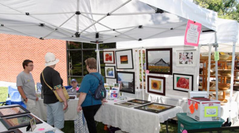 One of the area’s favorite fine art shows, Art on the Lawn, returns to Yellow Springs Saturday. FILE PHOTO