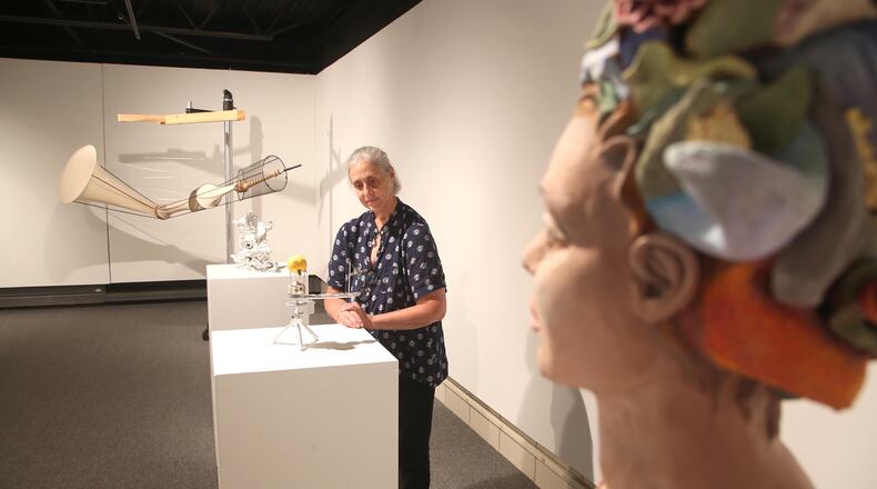 Rosewood Gallery’s 15th annual juried exhibition, "HWD" (Height x Width x Depth), is on view through Oct. 22. Paula Willmot Kraus is the gallery coordinator. LISA POWELL / STAFF