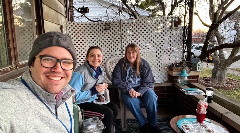 Mike Squire, left, is a Dayton Daily News Community Gem.