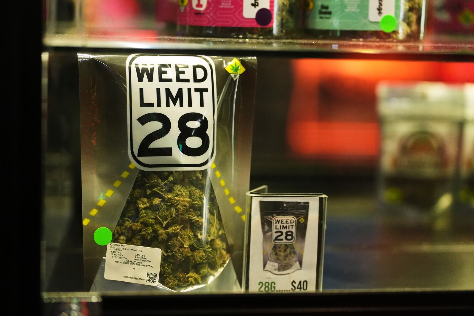 Cannabis products are seen for sale at Have a Heart cannabis dispensary Sunday, April 20, 2025, in Seattle. (AP Photo/Lindsey Wasson)