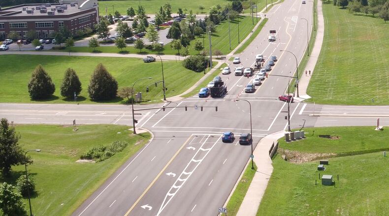 The city of Kettering plans to use eminent domain to acquire land for the $3.7 million widening of County Line Road near Miami Valley Research Park. FILE