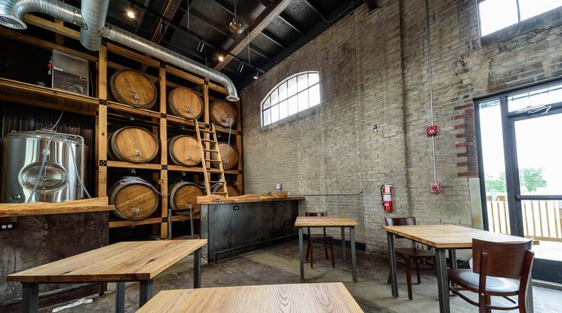 Construction has wrapped up on Athens, Ohio based Little Fish Brewing Company’s second location at 116 Webster St. in downtown Dayton’s Webster Station Historic District. Here’s a sneak peek inside Little Fish’s new Dayton Station, a former railroad warehouse redeveloped by Columbus based The Windsor Companies TOM GILLIAM / CONTRIBUTING PHOTOGRAPHER