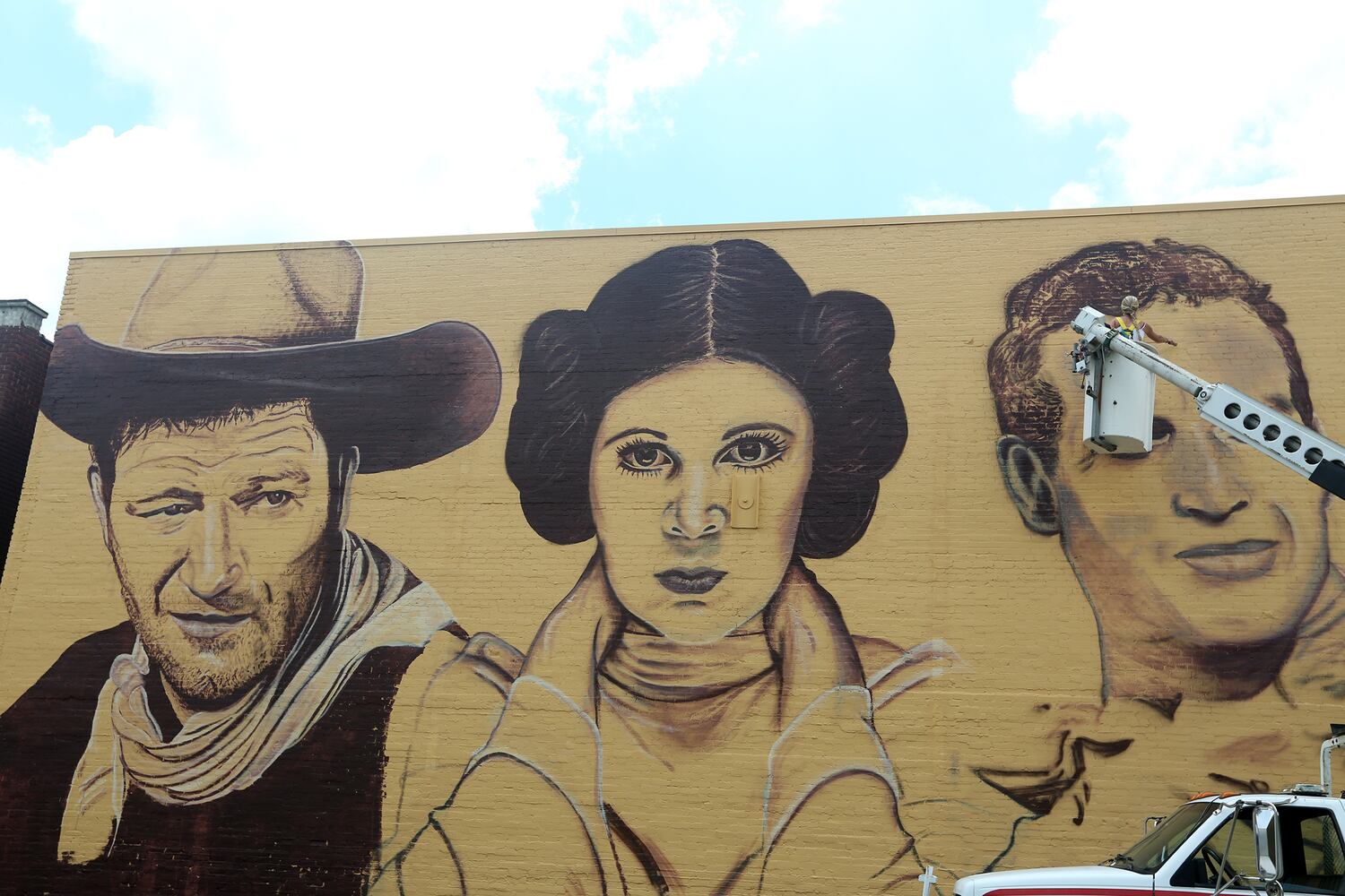 PHOTOS: Miamisburg mural gives new meaning to ‘the big screen’
