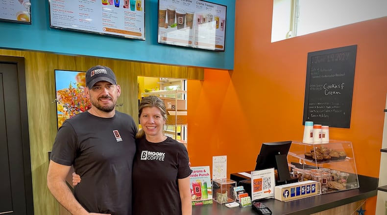 Biggby Coffee is now open at 2061 E. Dorothy Lane in Kettering. NATALIE JONES/STAFF