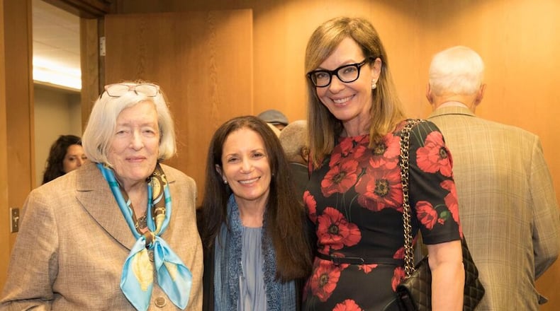Two artists with Dayton roots were honored at the 2017 "Walk of Fame" luncheon. Pictured are cartoonist Cathy Guisewite (center) and actress Allison Janney (right.) On the left is Janney's proud mama, Macy Janney. CONTRIBUTED