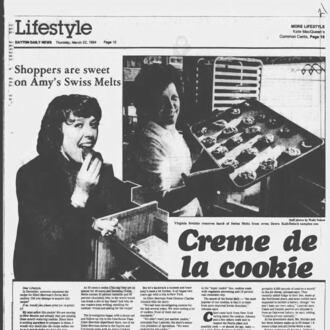 A March, 22, 1984 Dayton Daily News story on Amy's Swiss Melts (DAYTON DAILY NEWS ARCHIVES).