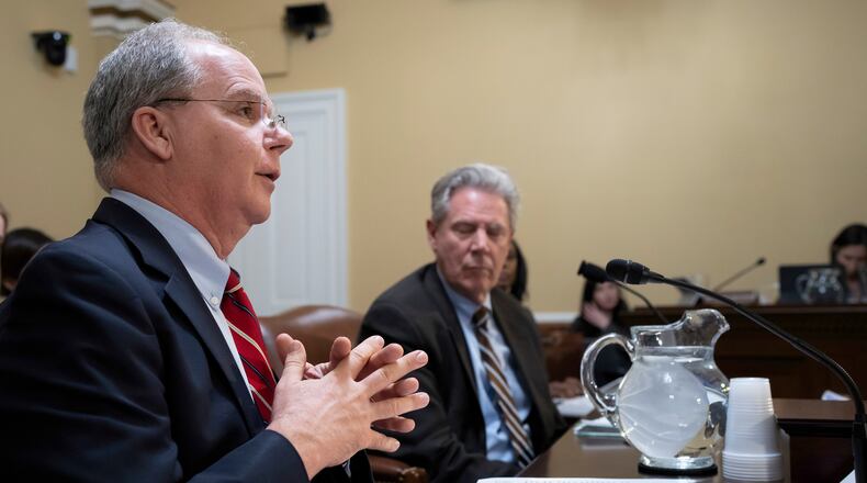 FILE- Rep. Brett Guthrie, R-Ky., chairman of the House Subcommittee on Health, speaks at the Capitol in Washington, Feb. 6, 2023. (AP Photo/J. Scott Applewhite, file)