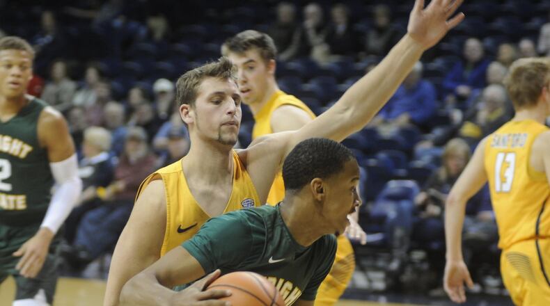 WSU’s Jaylon Hall. Wright State defeated host Toledo 77-69 in a men’s college basketball game on Sat., Dec. 16, 2017. MARC PENDLETON / STAFF