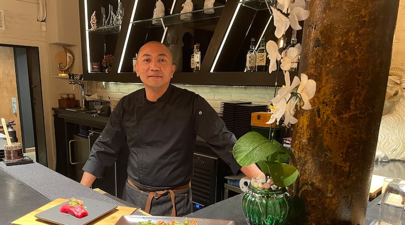 Head Sushi Chef Yudi Alviando is bringing decades of experience to Dōzo, an elevated sushi concept located in the back room of Tender Mercy in downtown Dayton. NATALIE JONES/STAFF