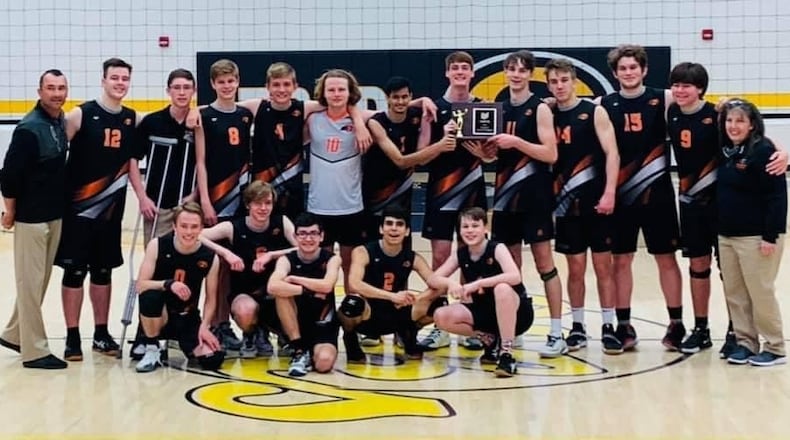 The Beavercreek boys volleyball team. CONTRIBUTED