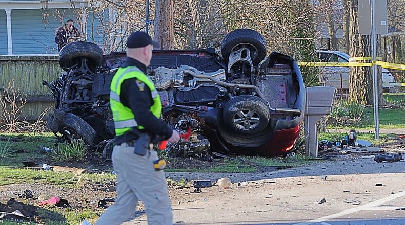 The chase involved Troy police and troopers. The crash was reported around 8:07 a.m. at the intersection of U.S. 40 and state Route 202 in Bethel Twp.