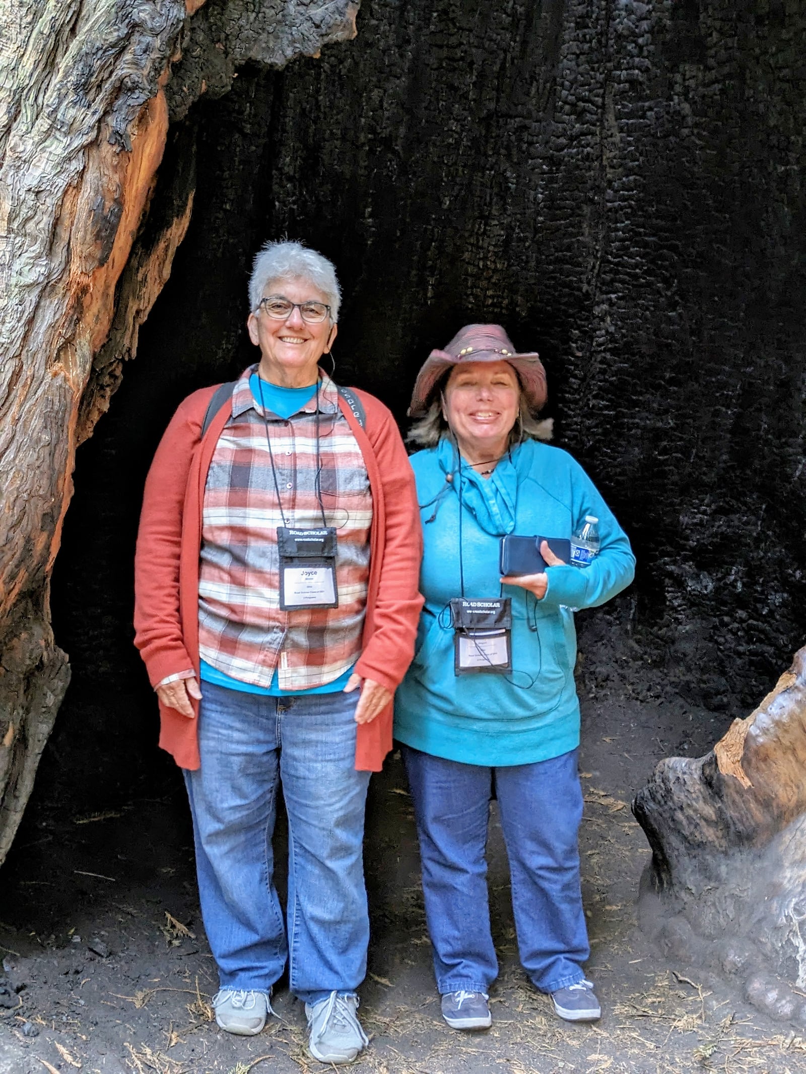 Joyce Skinner (Left) with her friend Robyn Ungard in September of 2023 visiting Oregon and the coastal redwoods. Skinner said that meeting new people during her travels that have similar interests has helped her become more comfortable with traveling solo. CONTRIBUTED