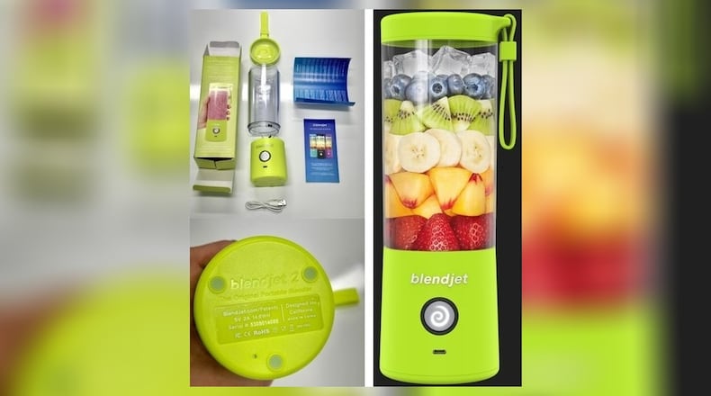About 4.8 million BlendJet 2 portable blenders are under recall for potential fire and laceration hazards. CONTRIBUTED
