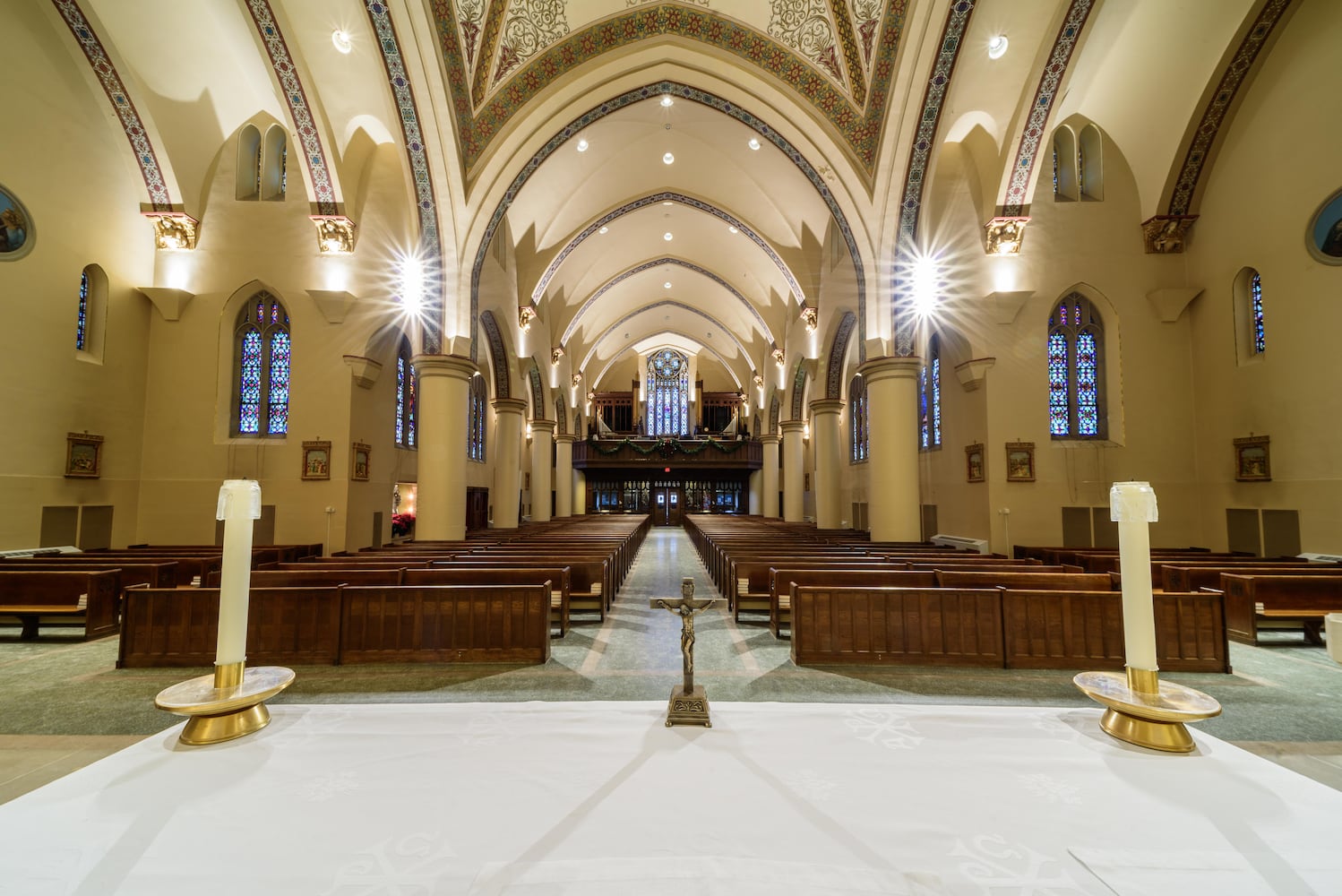 PHOTOS: A look inside Holy Angels Catholic Church decorated for Christmas
