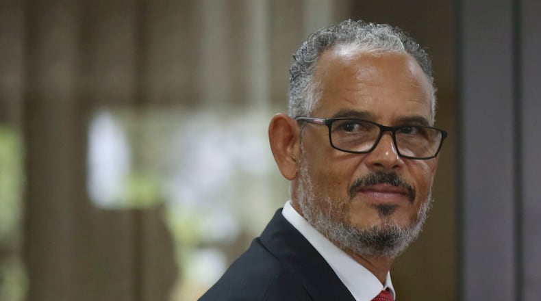 FILE - Haiti's Prime Minister Alix Didier Fils-Aimé attend the inauguration of the nation's new cabinet, in Port-au-Prince, Haiti, Nov. 16, 2024. (AP Photo/Odelyn Joseph, File)