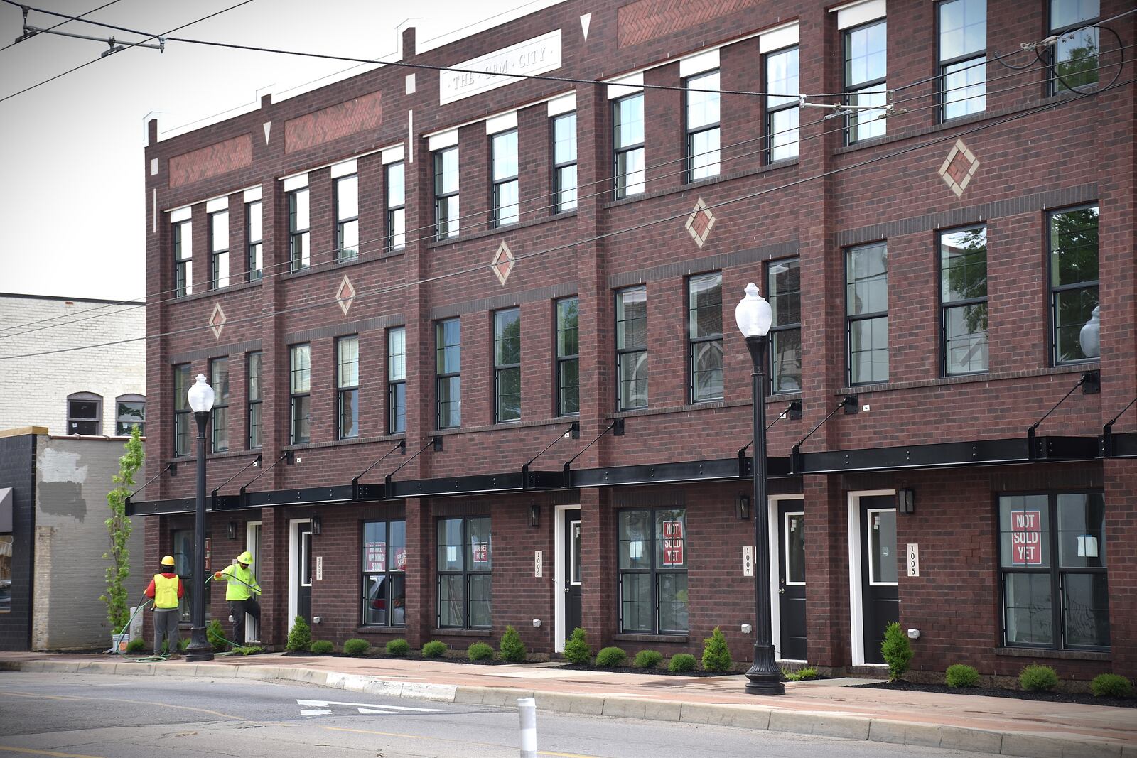 The Townhomes at Wright Dunbar is a new townhome project on the 1000 block of West Third Street in West Dayton. CORNELIUS FROLIK / STAFF