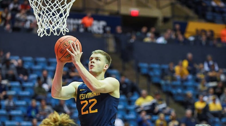 West Virginia sophomore Sean McNeil, formerly of Sinclair Community College, last Friday night vs. Duquense. PHOTO COURTESY OF WVU ATHLETICS COMMUNICATIONS