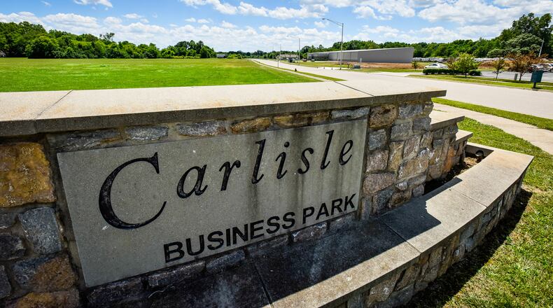 Carlisle officials have rescinded a portion of the village’s medical marijuana moratorium to allow a cultivation business as well as selling them 10 acres in the village’s business park (pictured). NICK GRAHAM/STAFF