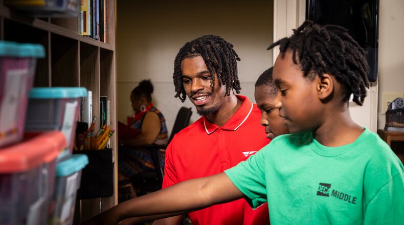 University of Dayton men's basketball standout DaRon Holmes is working with Learn to Earn Dayton on a new initiative to combat chronic absenteeism. CONTRIBUTED