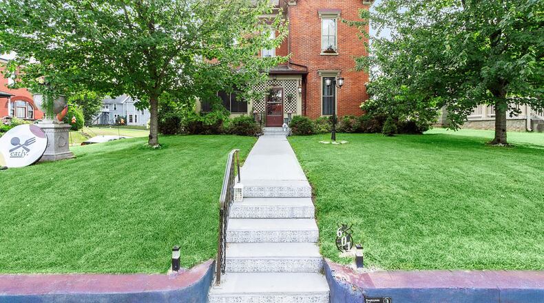 The 1871 era estate home has been well maintained and is all brick.