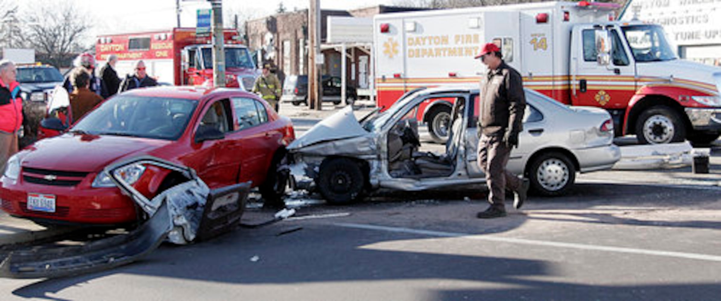 Car accident in Dayton