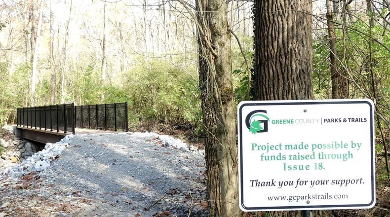 One of the three new bridges installed at Sara Lee Arnovitz Reserve in Xenia. Contributed